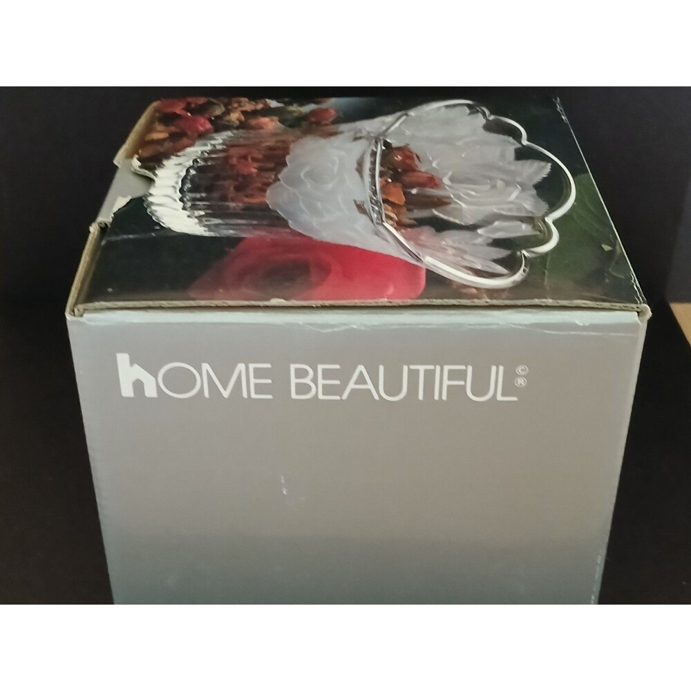 Home Beautiful Rose Pearls Glass Potpourri Holder Vase Centerpiece Made in Japan - Picture 16 of 16